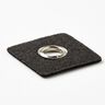 Patch à œillets [30 x 30 mm] – noir/argent métallisé,  thumbnail number 3