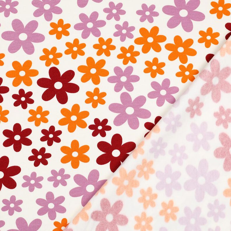 Sweat douillet Fleurs colorées | Poppy Fabrics – écru, image number 4