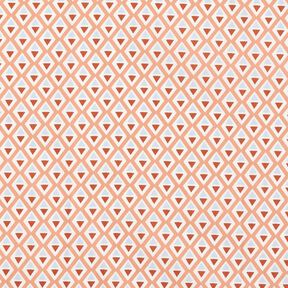 Coton enduit Petits losanges – marron/blanc, 