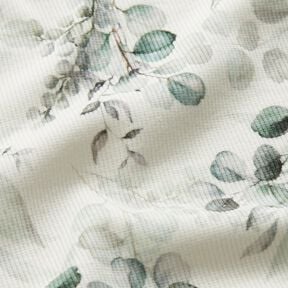 Jersey c&ocirc;tel&eacute; Eucalyptus Impression num&eacute;rique &ndash; &eacute;cru, 