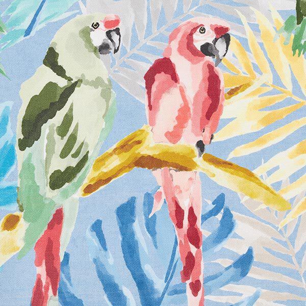 Tissu d’extérieur Canvas Oiseaux tropicaux – bleu clair/turquoise,  image number 6