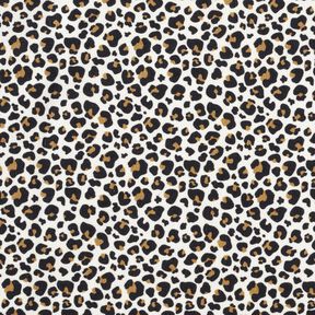 Velours milleraies Petit motif léopard – écru, 