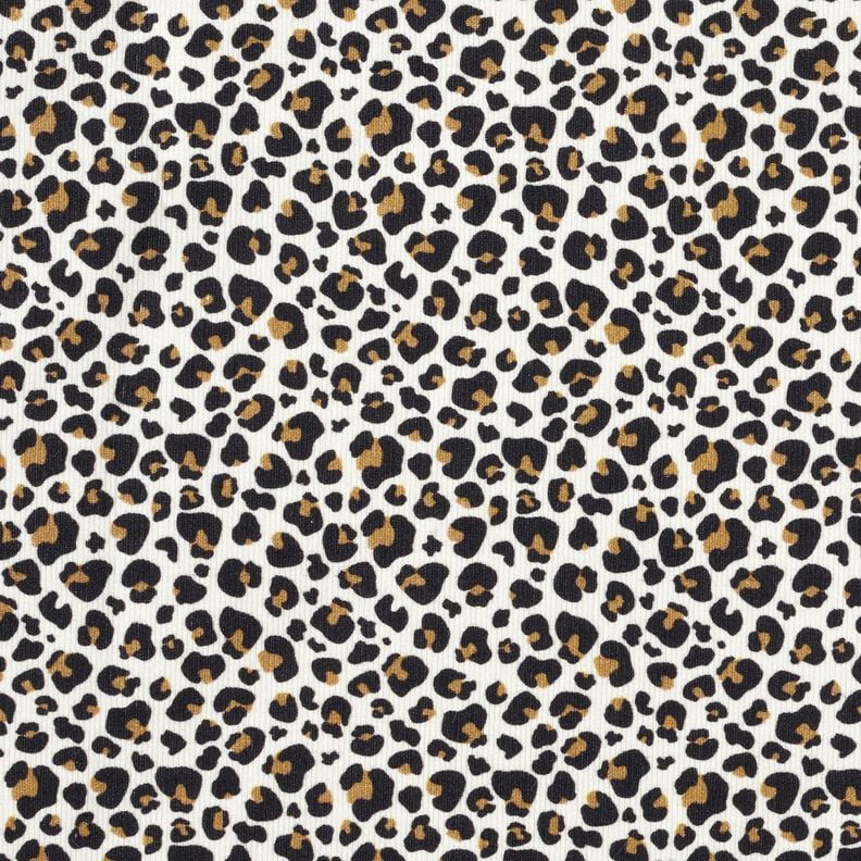 Velours milleraies Petit motif léopard – écru,  image number 1