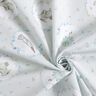 Popeline coton Animaux dans cercle de fleurs Impression numérique – argent/blanc,  thumbnail number 3