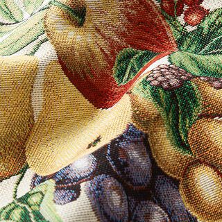 panneau décoratif Gobelin Fruits colorés – beige clair/carmin, 