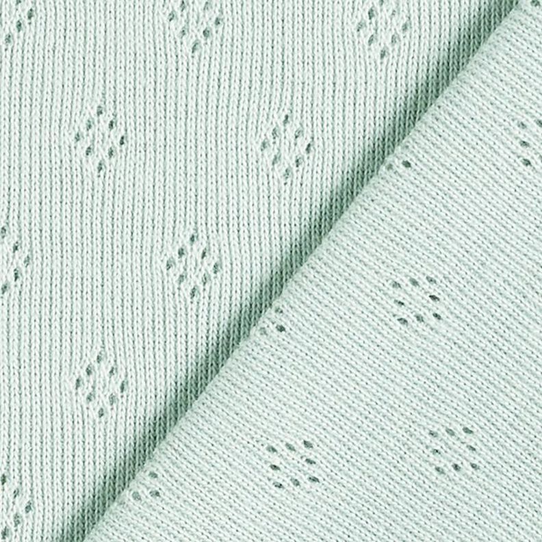 Jersey finement tricoté à motif ajouré – menthe,  image number 3
