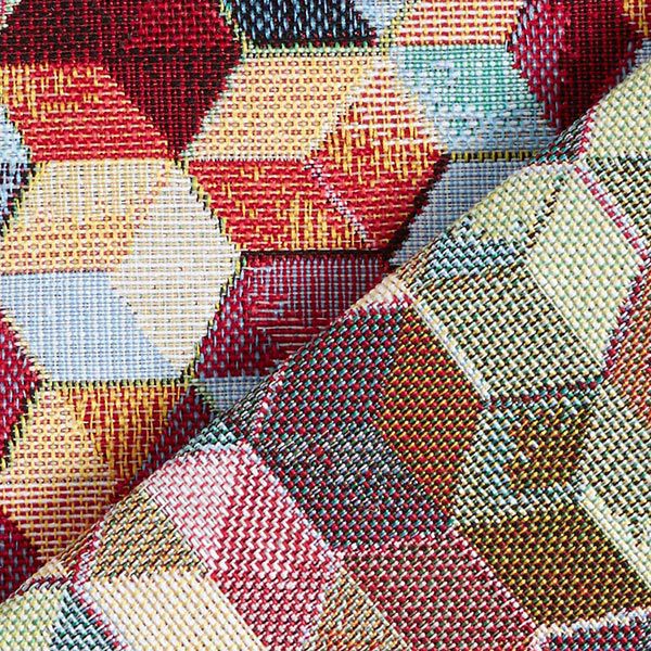 Tissu décoratif Gobelin hexagones colorés,  image number 4