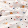 Popeline coton Chats et confettis – ivoire/taupe clair,  thumbnail number 2