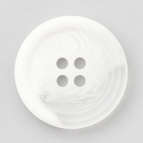 Bouton 4 trous rond [Ø 25 mm] – blanc, 