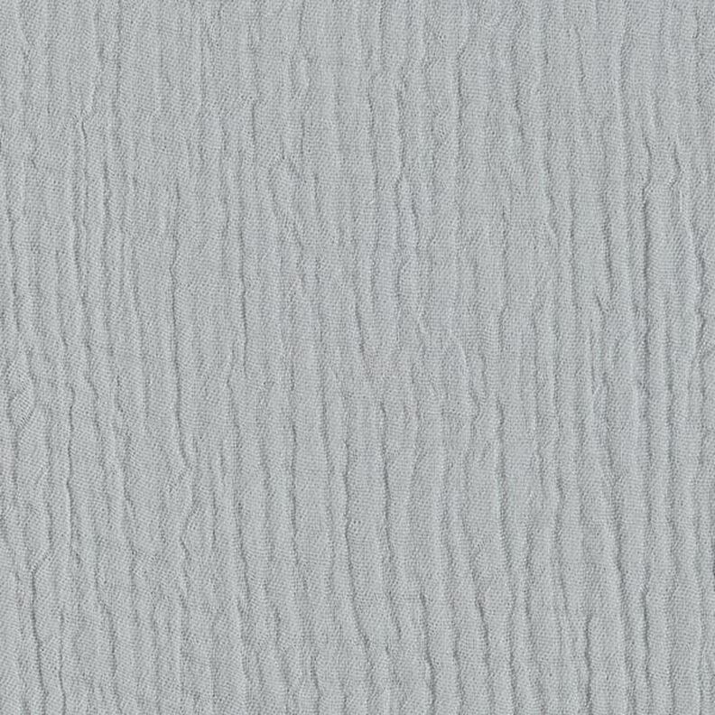 GOTS Tissu triple gaze de coton – gris clair,  image number 4