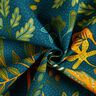 Tissu de décoration Semi-panama art de la feuille – bleu océan,  thumbnail number 3
