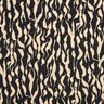 Tissu viscose Motif zébré abstrait – noir/beige clair,  thumbnail number 1