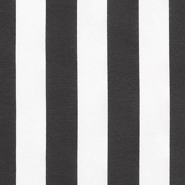 Tissu de décoration Canvas Rayures – noir/blanc,  image number 1