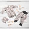 Jersey coton Prairie de fleurs avec pommes – écru,  thumbnail number 6