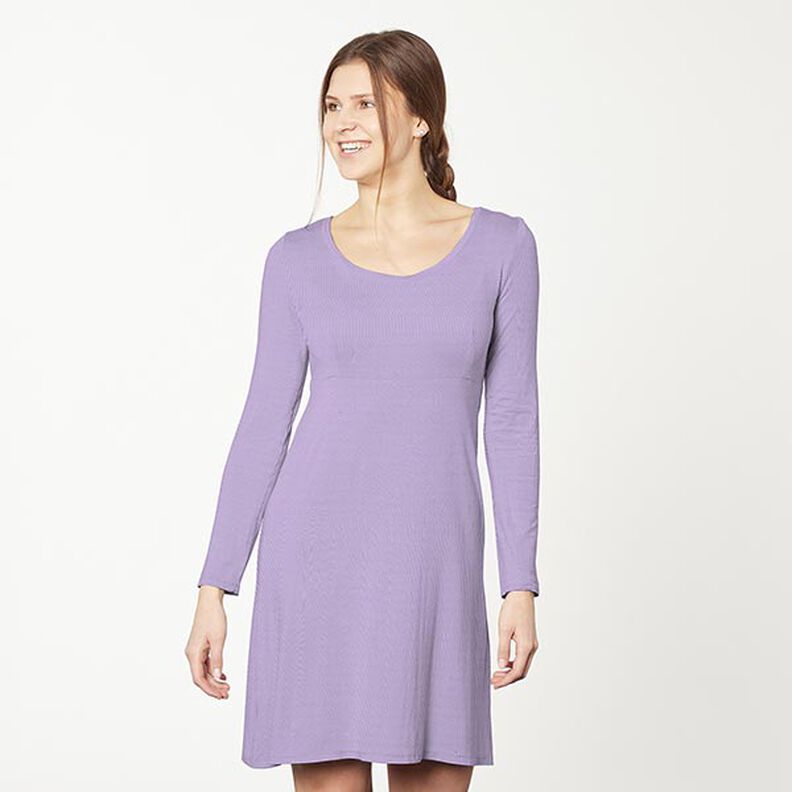 Jersey coton Medium uni – mauve,  image number 6