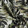 Mélange viscose lin Imprimé numérique Monstera – gris brume/kaki clair,  thumbnail number 3