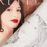 Tissu de décoration Semi-panama Mode-Magazine – noir/rouge,  thumbnail number 4