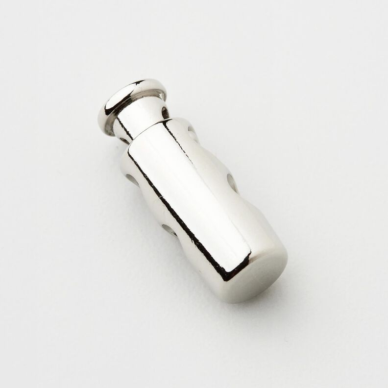 Bloque-cordons métal [Passage : 3 mm] – argent métallisé,  image number 2