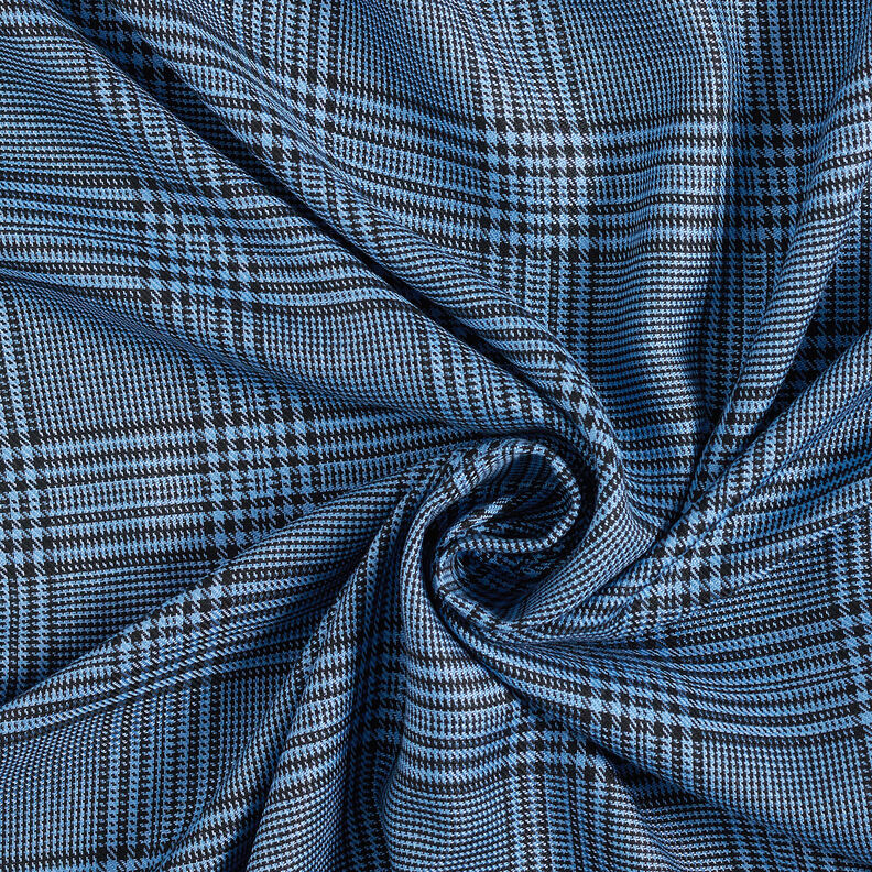 Tissu viscose Prince-de-galles – bleu,  image number 4