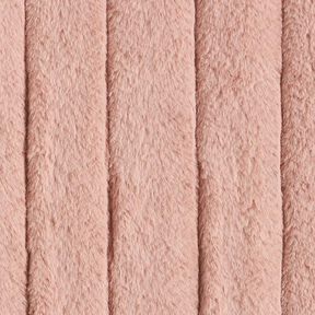Fourrure synthétique Rayures – vieux rose, 