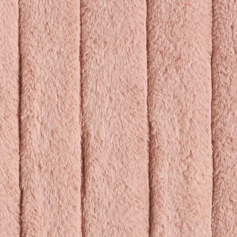 Fourrure synthétique Rayures – vieux rose,  image number 1