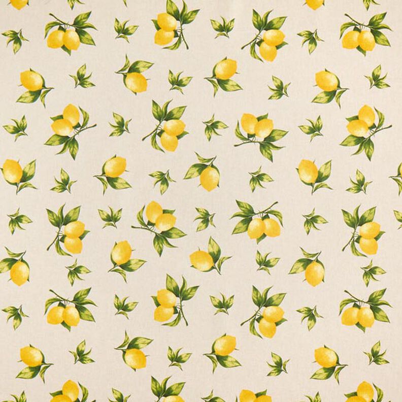 Tissu de décoration Semi-panama Citrons – nature,  image number 1