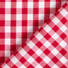 Tissu en coton Vichy à carreaux 1 cm – rouge/blanc,  thumbnail number 4
