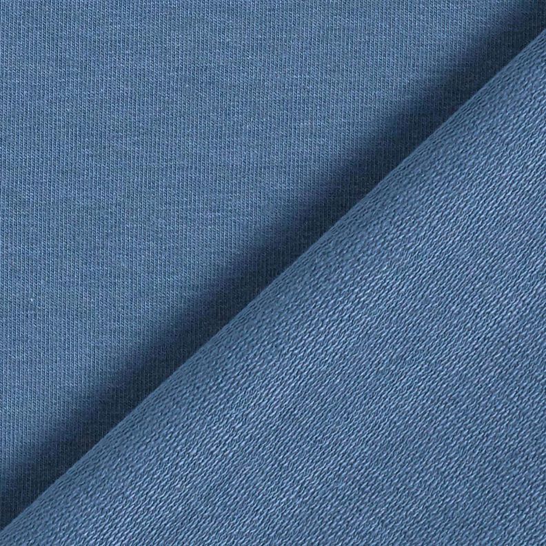 French Terry léger uni – bleu jean,  image number 3