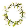 Couronne de fleurs décorative avec baies [Ø 10 cm/ 16 cm] – blanc/vert,  thumbnail number 1