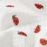 Tissu double gaze de coton Coccinelles – ivoire,  thumbnail number 2