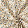 Tissu en coton Cretonne fleurs éparpillées – beige clair/marron clair,  thumbnail number 3