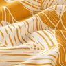 Tissu de décoration Canvas grandes feuilles – jaune curry,  thumbnail number 2