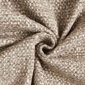 Tissu de revêtement tissu aspect bouclé coloré – taupe foncé/beige clair, 