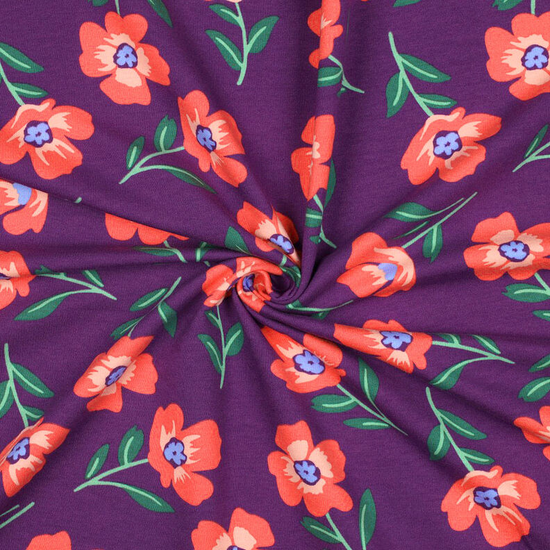 Sweatshirt gratté Fleurs | by Poppy – lilas rouge/homard, image number 3