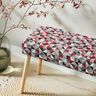 Tissu de décoration Semi-panama motif losange rétro – rouge/gris,  thumbnail number 8