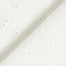 Dentelle brodée zarte Blümchen – blanc,  thumbnail number 4