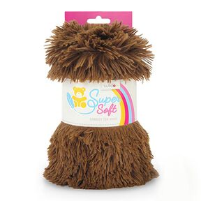 Peluche poilue SHAGGY [1 M x 0,75 M | Poil : 30 mm]  - marron | Kullaloo, 