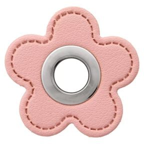 Œillet sur patch Similicuir fleur | Prym – rose,  Œillet sur patch Similicuir fleur | Prym – rose,