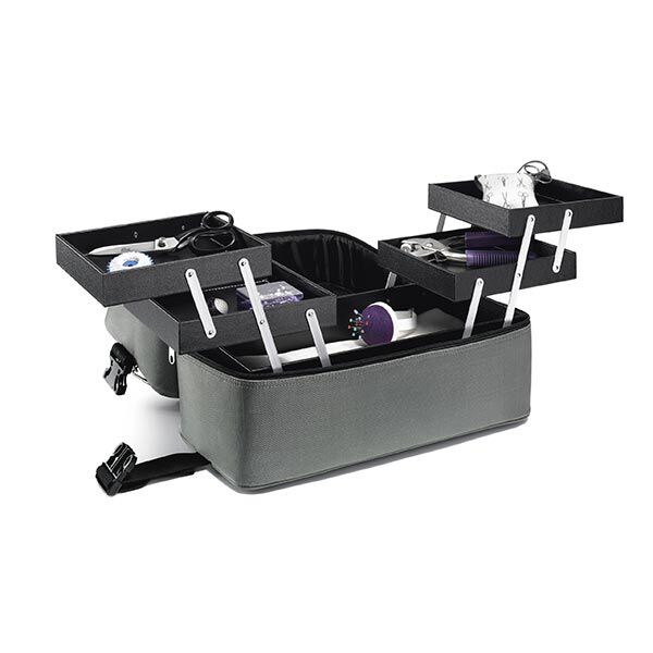 Mallette de couture Deluxe L [ Dimensions :  44,5  x 23  x 21,5 cm ] | Prym – anthracite,  image number 2