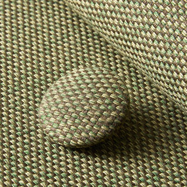Bouton recouvert - Tissu de décoration extérieure Agora Bruma - olive clair,  image number 2