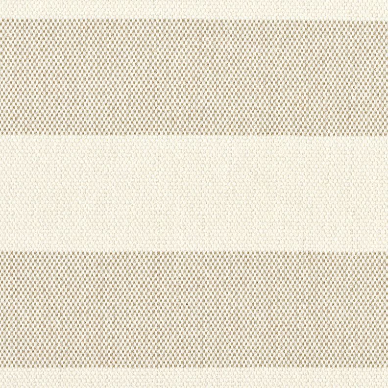 Tissu de d&eacute;coration Panama Larges rayures &ndash; taupe/beige clair,  image number 1
