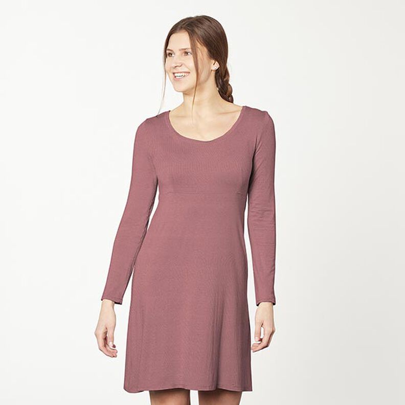 GOTS Jersey coton | Tula – violet pastel,  image number 5