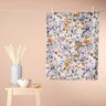 Nid d’abeille fleurs aquarelles | Poppy Fabrics – blanc/lavande,  thumbnail number 8