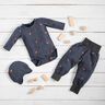 Jersey coton Fraises en aspect jean Impression numérique – gris bleu/rouge feu,  thumbnail number 5