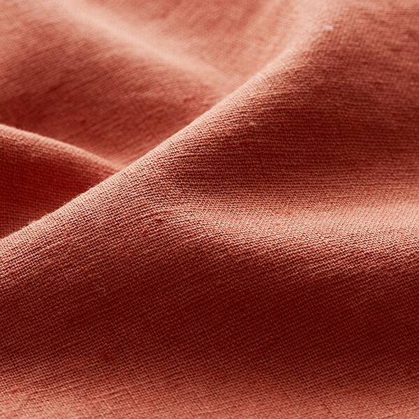 Mélange lin coton Uni – cuivre,  image number 2