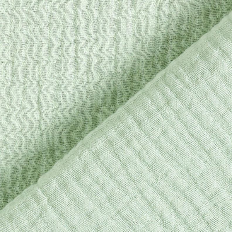 GOTS Tissu double gaze de coton | Tula – eucalyptus,  image number 4