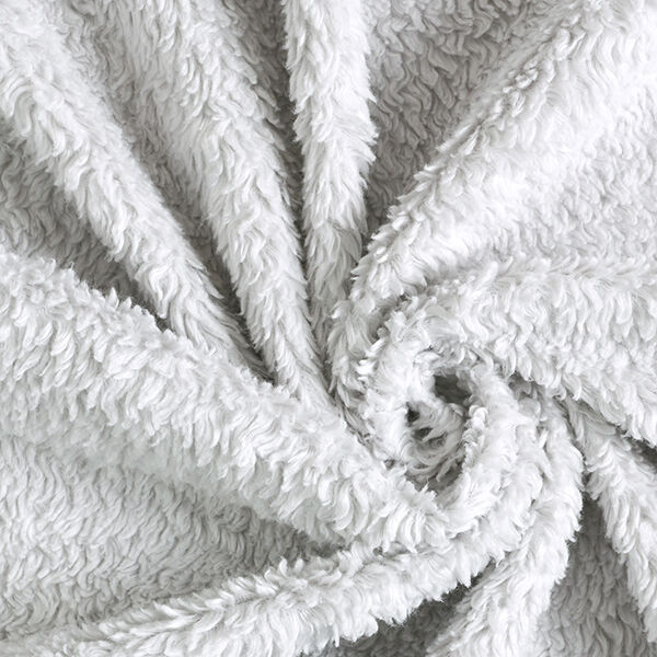 Coton sherpa uni – gris clair,  image number 3