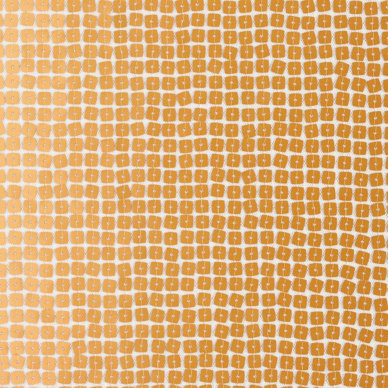 Tissu pailleté Carrés – or métallisé,  image number 1