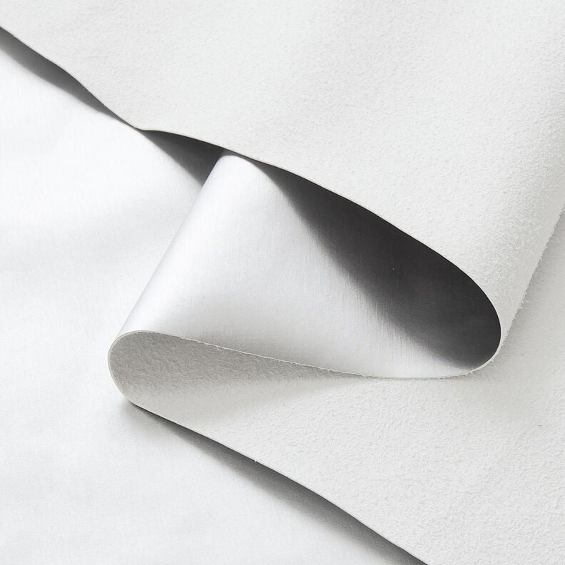 Tissu de revêtement Imitation cuir chatoyant – argent métallisé,  image number 7