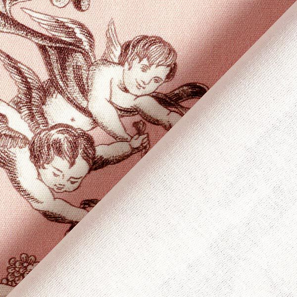 Tissu de décoration Canvas Antiquités 280 cm – rose clair/marron,  image number 4